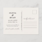 Joshua Tree Bruiloft Save the Date Briefkaart (Achterkant)