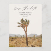 Joshua Tree Bruiloft Save the Date Briefkaart (Voorkant)