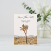 Joshua Tree Bruiloft Save the Date Briefkaart (Staand voorkant)
