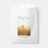 Joshua Tree bruiloft zonsondergang foto dank u Bedankzakje (Voorkant)