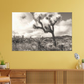 Joshua Tree bw Canvas Afdruk (Insitu (Woonkamer))