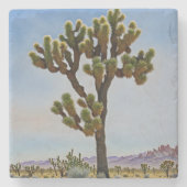 Joshua Tree Cactus Desert Art Onderzetter (Voorkant)