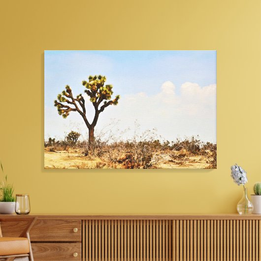 Joshua Tree Cactus Desert Art Print (Insitu (Woonkamer))