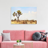 Joshua Tree Cactus Woestijn Kunstprint Canvas Afdruk (Insitu (Woonkamer))