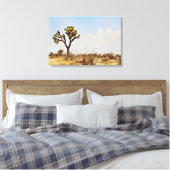 Joshua Tree Cactus Woestijn Kunstprint Canvas Afdruk (Insitu (Slaapkamer))