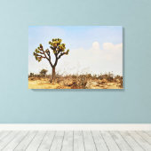 Joshua Tree Cactus Woestijn Kunstprint Canvas Afdruk (Insitu (Houten vloer))
