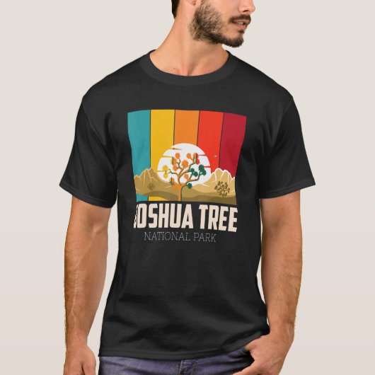 Joshua Tree California Desert National Park Campin T-shirt (Voorkant)