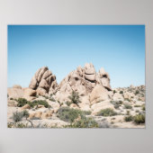 Joshua Tree California Desert Rock Formation Poster (Voorkant)