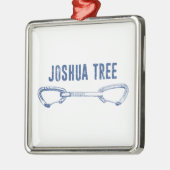 Joshua Tree California Klimmen Quickdraw Metalen Ornament (Links)