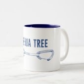 Joshua Tree California, klimming Quickdraw Tweekleurige Koffiemok (Voorkant rechts)