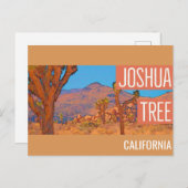 Joshua Tree California Retro Revel Briefkaart (Voorkant / Achterkant)