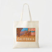 Joshua Tree California Retro Tote Bag (Voorkant)