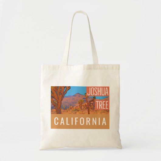 Joshua Tree California Retro Tote Bag (Voorkant)