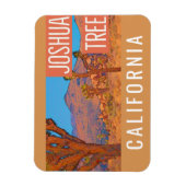 Joshua Tree California Retro Travel Poster Magneet (Verticaal)