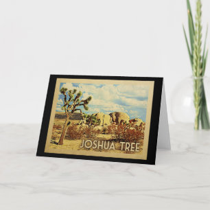 Joshua Tree California Vintage Travel Kaart