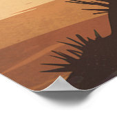 Joshua Tree Californië landschap woestijn zonsonde Poster (Hoek)