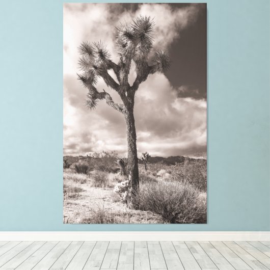 Joshua Tree Canvas Afdruk (Insitu (Houten vloer))