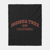 Joshua Tree College Style Rock Climbing Area Fleece Deken (Voorkant)