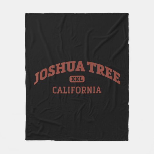 Joshua Tree College Style Rock Climbing Area Fleece Deken (Voorkant)