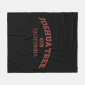 Joshua Tree College Style Rock Climbing Area Fleece Deken (Voorkant (Horizontaal))
