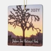Joshua Tree Custom Ombre Sunset Keramisch Ornament (Links)