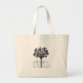 Joshua Tree (dag) Grote Tote Bag (Voorkant)