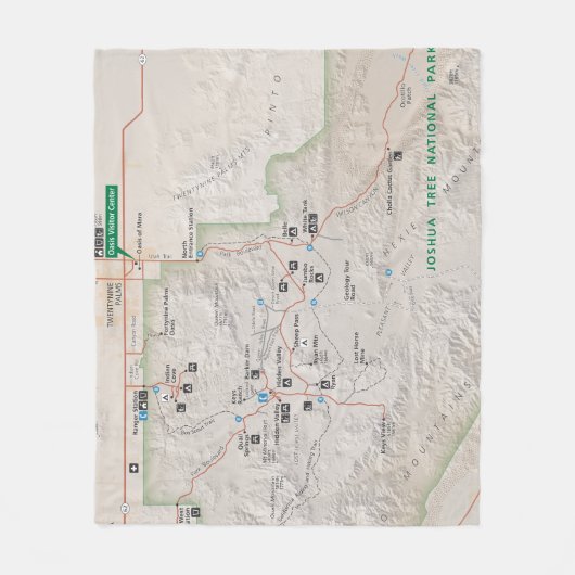 Joshua Tree-deken Fleece Deken (Voorkant)