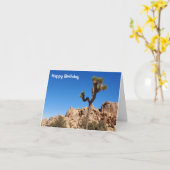 Joshua Tree en Rocks Kaart (Gele Bloem)