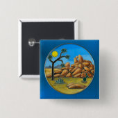 Joshua Tree- Fish Rock Button (Voorkant /achterkant)
