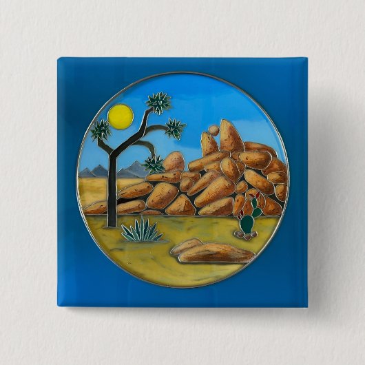 Joshua Tree- Fish Rock Button (Voorkant)