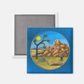 Joshua Tree- Fish Rock Knop Magneet (Voorkant / Achterkant)