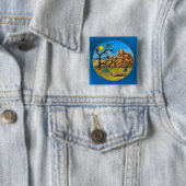 Joshua Tree- Fish Rock Knop Vierkante Button 5,1 Cm (In situ)