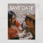 "Joshua Tree" - Flat Modern Save the Date Briefkaa Briefkaart (Voorkant)