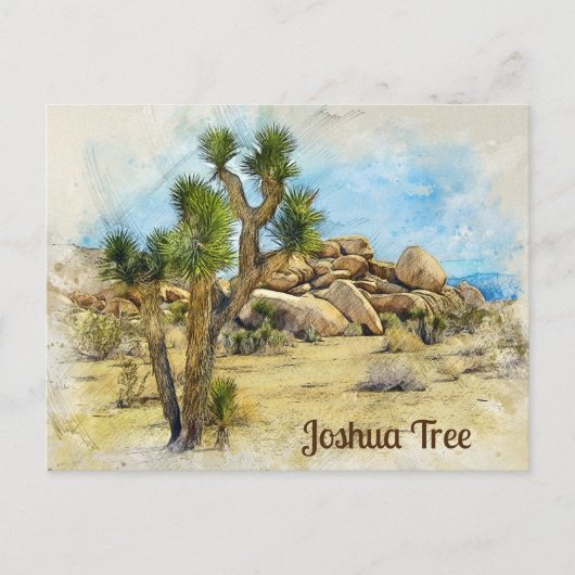 Joshua Tree Fun Fact Briefkaart (Voorkant)