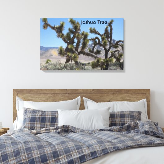 Joshua Tree in Californië Canvas Afdruk (Insitu (Slaapkamer))