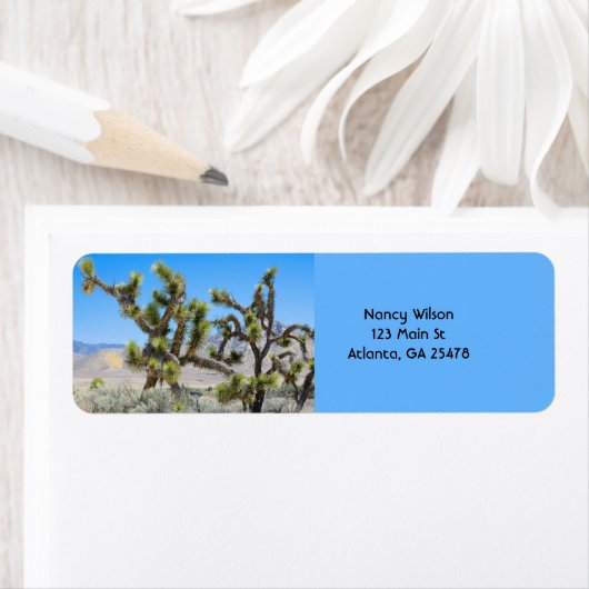 Joshua Tree in Californië Etiket (Insitu)