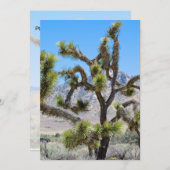 Joshua Tree in Californië Kaart (Voorkant / Achterkant)