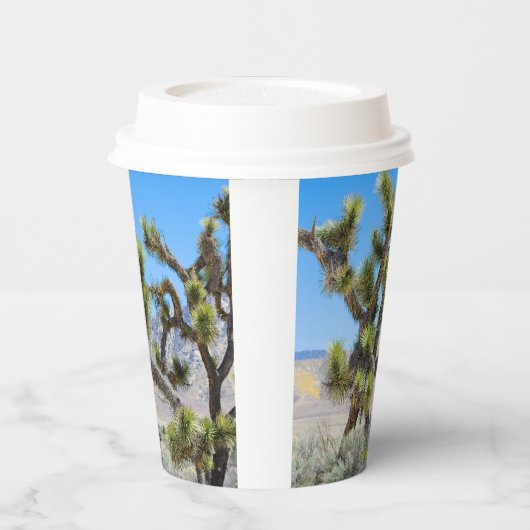 Joshua Tree in Californië Papieren Bekers (Links)