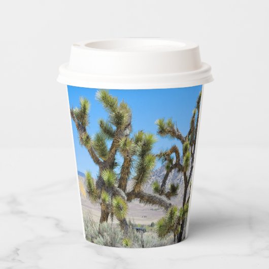 Joshua Tree in Californië Papieren Bekers (Achterkant)