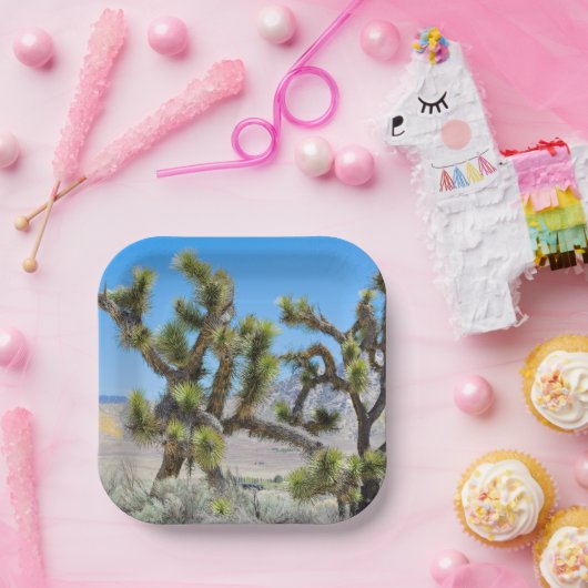 Joshua Tree in Californië Papieren Bordje (Feest)