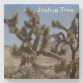 Joshua Tree in Californië Stenen Onderzetter (Voorkant)