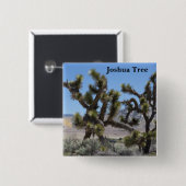 Joshua Tree in Californië Vierkante Button 5,1 Cm (Voorkant /achterkant)