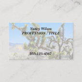 Joshua Tree in Californië Visitekaartje (Voorkant)