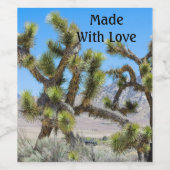 Joshua Tree in Californië Wijn Etiket (Enkel label)