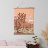 Joshua Tree in de Mojave woestijn Hangend Wandkleed (Slaapkamer)