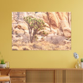 Joshua Tree in de woestijn Canvas Afdruk (Insitu (Woonkamer))