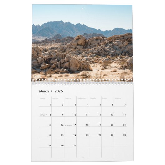Joshua Tree Kalender (Mar 2026)