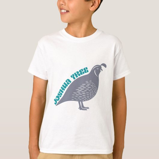 Joshua Tree kwartel vogel park logo T-shirt (Voorkant)
