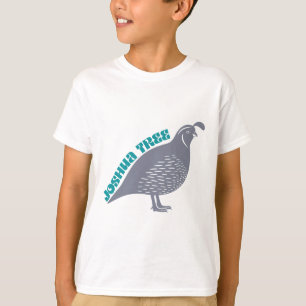 Joshua Tree kwartel vogel park logo T-shirt