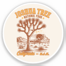 Joshua Tree Landscape Art for Nature Lovers Sticker